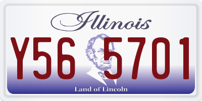 IL license plate Y565701