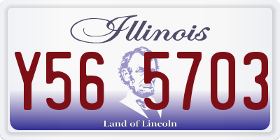 IL license plate Y565703