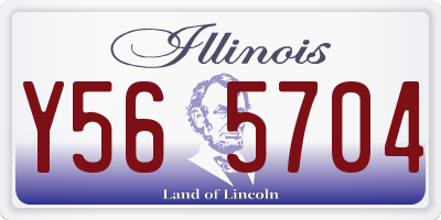 IL license plate Y565704