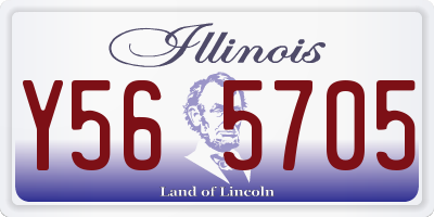 IL license plate Y565705