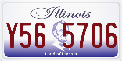 IL license plate Y565706