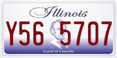 IL license plate Y565707