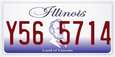 IL license plate Y565714