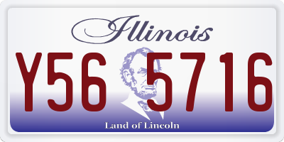 IL license plate Y565716