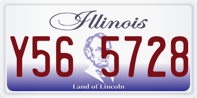 IL license plate Y565728