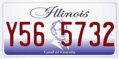 IL license plate Y565732