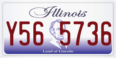 IL license plate Y565736