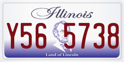 IL license plate Y565738