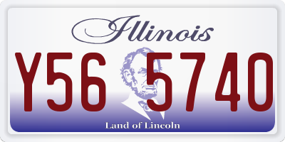 IL license plate Y565740