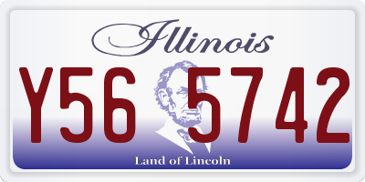 IL license plate Y565742