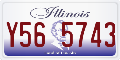 IL license plate Y565743
