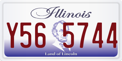 IL license plate Y565744
