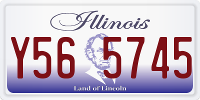 IL license plate Y565745
