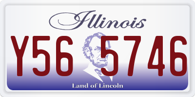 IL license plate Y565746