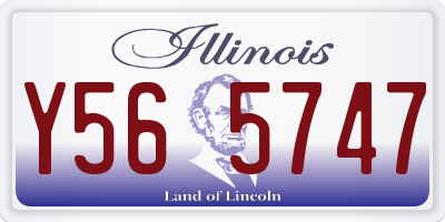 IL license plate Y565747