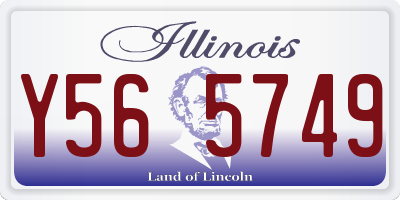 IL license plate Y565749