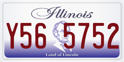 IL license plate Y565752