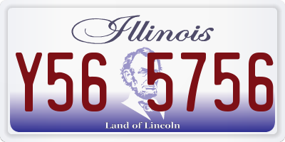 IL license plate Y565756