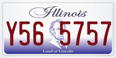 IL license plate Y565757