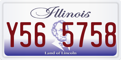 IL license plate Y565758
