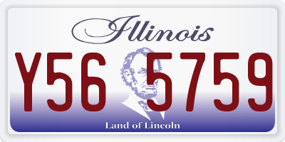 IL license plate Y565759