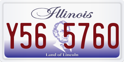 IL license plate Y565760