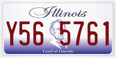 IL license plate Y565761