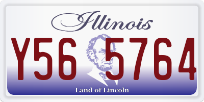 IL license plate Y565764