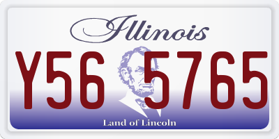 IL license plate Y565765