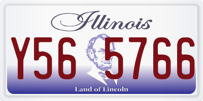 IL license plate Y565766