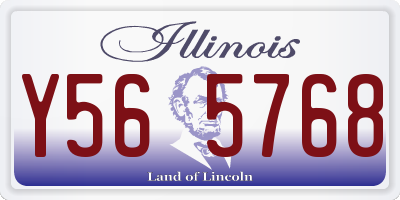 IL license plate Y565768