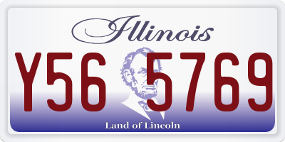 IL license plate Y565769