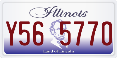 IL license plate Y565770