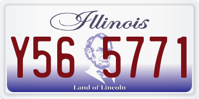 IL license plate Y565771