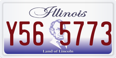 IL license plate Y565773