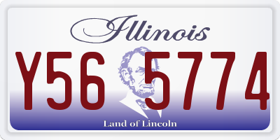 IL license plate Y565774