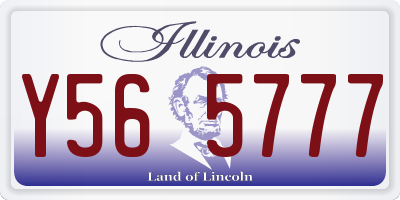 IL license plate Y565777