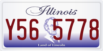 IL license plate Y565778