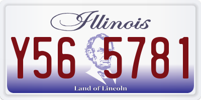 IL license plate Y565781