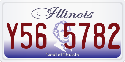 IL license plate Y565782