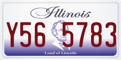 IL license plate Y565783