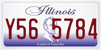IL license plate Y565784