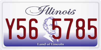 IL license plate Y565785