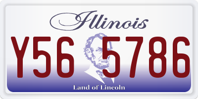 IL license plate Y565786