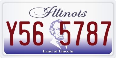 IL license plate Y565787