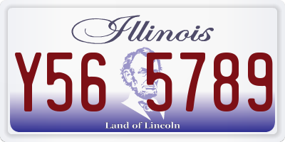 IL license plate Y565789