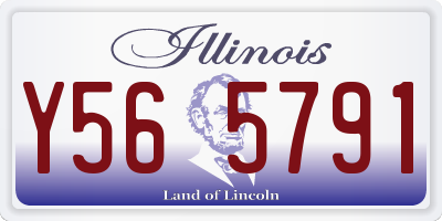 IL license plate Y565791