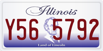 IL license plate Y565792