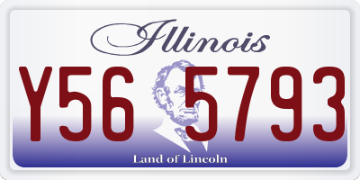 IL license plate Y565793