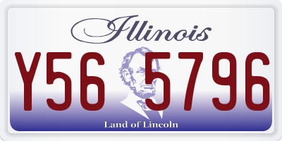 IL license plate Y565796